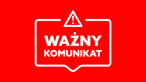 Informacja o zamknięciu ulicy Południowej i Widokowej