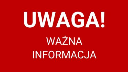 Informacja w sprawie parkingu przy Urzędzie Miasta i Gminy