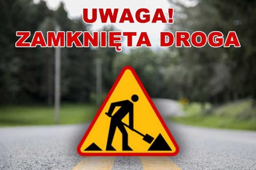 Zamknięcie drogi w Dłużewie