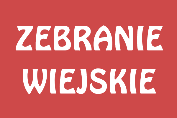 Zebranie w sprawie funduszu sołeckiego w sołectwie Lasomin