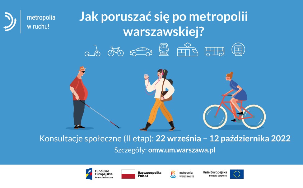Drugi etap konsultacji społecznych dot. Planu Zrównoważonej Mobilności Miejskiej (SUMP)